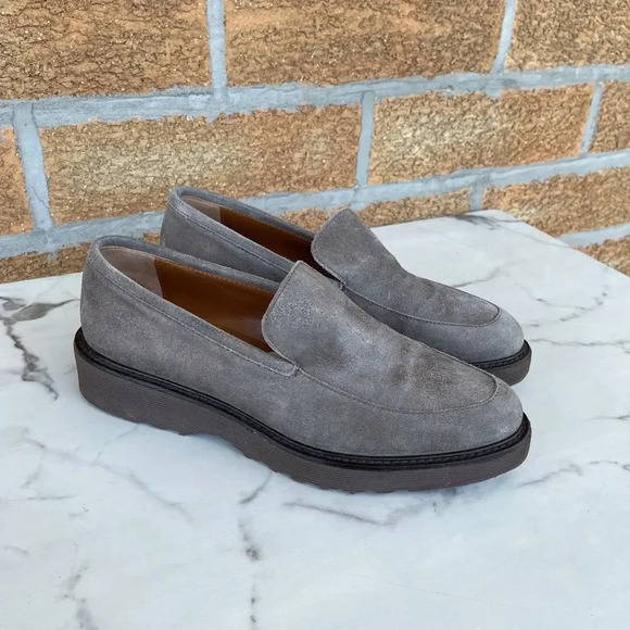 Aquatalia Kelsey metallicssuede creeper loafer 8 - Picture 1 of 13